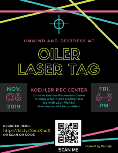 Oiler Laser Tag @ Koehler Fitness and Recreation Complex